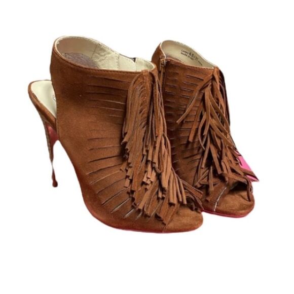 Chinese laundry Lindy Fringe Rust Heel size 6.5 - Picture 1 of 5